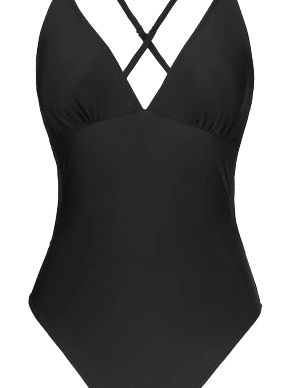 Cupshe Black V-Neck One-Piece Swimsuit XS - Picture 5 of 10